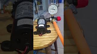 Bomba Elétrica 12V de Diafragma Com Regulador de Pressão 130PSI [upl. by Nipsirc]