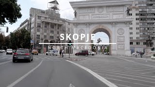 SKOPJE  MACEDONIA  MK  2022  driving tour  day [upl. by Eilyab236]