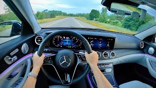 2021 MercedesBenz E450 4Matic Sedan  POV Review [upl. by Dduj]