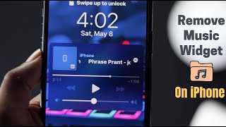 How to Remove iPhone Music Player Widget From The Lock Screen New iOS [upl. by Conlon667]