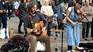 Amazing Street musicians at manchesterpiccadilly in UK [upl. by Goldie498]