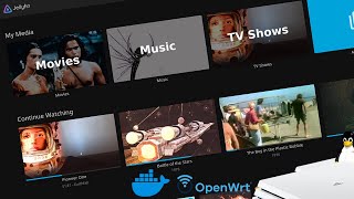 Setup Jellyfin Media Server on OpenWrt using Docker  Detailed Tutorial [upl. by Hershel]