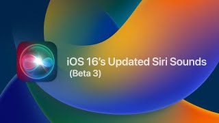 iOS 16s Siri Sounds [upl. by Weldon]