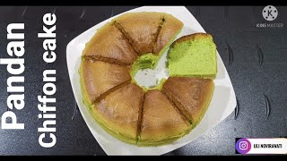 pandan chiffon cake sifon cake pandan [upl. by Ycniuqed]