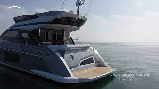 AZIMUT 53 FLYBRIDGE 2023 visite guidée français  Bateau disponible [upl. by Dloniger]