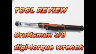 tool review  Craftsman 38 digital torque wrench [upl. by Gagnon]