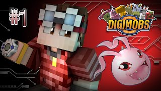 Minecraft Digimobs Adventure  Episode 1 quotDigidestinedquot [upl. by Anilys167]