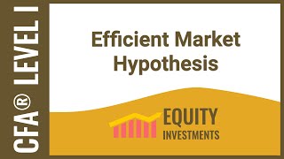 CFA Level I Equity Investments  Efficient Market Hypothesis [upl. by Alessandro]