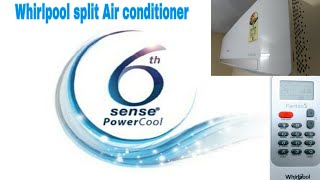 Whirlpool air conditioner 6th sense Remote function described hindi [upl. by Retnyw]