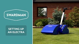 Setting up a Swardman Electra reel mower for the first time  Tutorial  SWARDMAN [upl. by Carney]