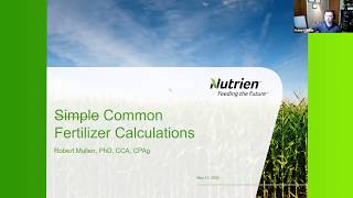 Webinar Common Fertilizer Calculations [upl. by Lynnet]