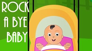 Rock A Bye Baby  Lullaby For Kids  Popular English Nursery Rhymes With Lyrics [upl. by Euqinomahs]