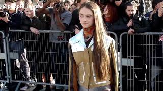 Raffey Cassidy Tomorrowland Vox Lux  Louis Vuitton Spring Summer 2018 show in Paris  03102017 [upl. by Eusadnilem]