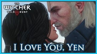 The Witcher 3  Kiss on the Mountain  Geralt Loves Yennefer even after the Spell is Broken [upl. by Akcemat467]