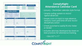 Employee Attendance Calendar [upl. by Livy]