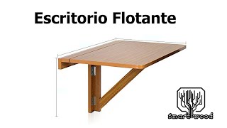 Como hacer Escritorio Plegable de madera Fácil [upl. by Ellecrag]