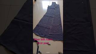 ✂️Gher bali kurti ki cutting ✂️ shortsvideo shortsviral [upl. by Virgy991]