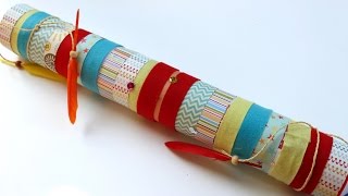 Easy craft How to make a rain stick [upl. by Gratt]