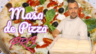 Masa de Pizza Profesional en tu Casa receta facil [upl. by Mehetabel]