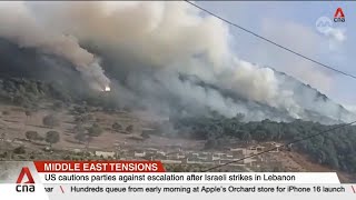 US cautions parties against escalation after Israeli strikes in Lebanon [upl. by Willa]