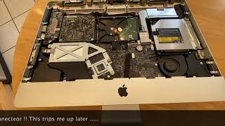 iMac Mid 2011 SSD upgrade without Temp Sensor mod  IT WORKED [upl. by Mosier]