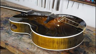 Making an Adjustable Neck Archtop Guitar Full Build [upl. by Nudd]