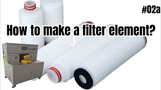 Filter cartridge cutting machineHow to make a pleated filter cartridge？ [upl. by Lyrret]