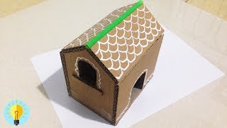 Bastelideen wie mache ich einen karton haus DIY [upl. by Claudianus832]