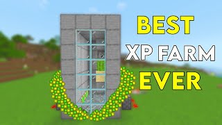 EASIEST SUPER XP FARM in 121 Minecraft Bedrock [upl. by Gae]