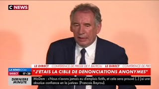 François Bayrou  quotje choisis la liberté de parolequot [upl. by Uy]