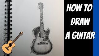 How to Draw a Guitar [upl. by Pavlov517]