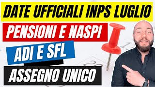 PAGAMENTI INPS LUGLIO 2024 quali sono le date ufficiali [upl. by Tove2]