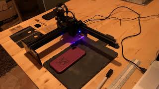 Laser Engraver 7 W Testing with a Mac [upl. by Ahsinnod]