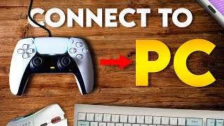 How to connect PS5 Controller to PC  EASY Step by Step Instructions [upl. by Ladnyk]