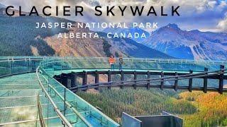 Columbia Icefield Glacier Skywalk Experience  4K  Jasper National Park Alberta CANADA [upl. by Auehsoj449]