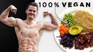 How To Eat To Build Lean Vegan Muscle [upl. by Ntisuj]