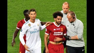 Injury Mohamed Salah VS Real Madrid and forced off the pitch in tears [upl. by Anialram12]