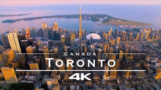 Toronto Canada 🇨🇦  by drone 4K [upl. by Kcirtemed996]