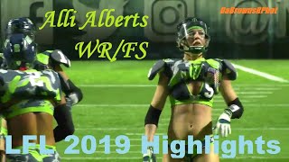 LFL 2019  Legends Football League  Alli Alberts Highlights [upl. by Amasa]