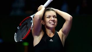 Simona Halep vs Serena Williams  2014 WTA Finals Highlights [upl. by Warden]