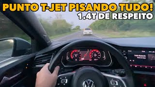 JETTA GLI 🚀 VS PUNTO TJET ENFIM UM OPONENTE A ALTURA 🤔 [upl. by Ilsel791]