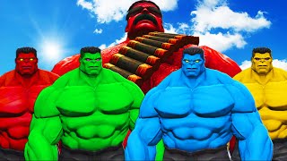 TEAM HULK VS GENERAL RED HULK  EPIC BATTLE [upl. by Hpejsoj]