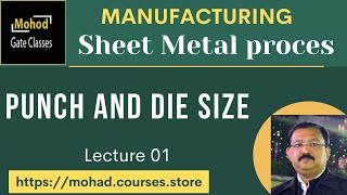 Sheet Metal process Punch and Die Size [upl. by Anhsirk976]