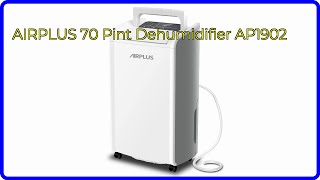 REVIEW 2024 AIRPLUS 70 Pint Dehumidifier AP1902 ESSENTIAL details [upl. by Wyn]