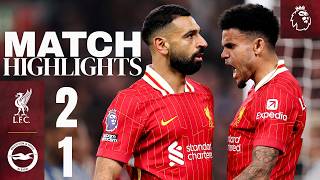 Highlights Salah STUNNER Completes QuickFire Comeback  Liverpool 21 Brighton [upl. by Darline]