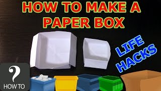 How to make a Paper Box Life Hacks HOWTO [upl. by Christos]