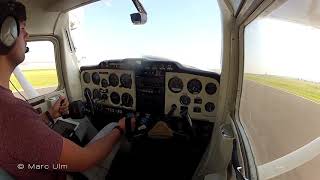 Reichelsheim Approach Cessna 150 Rotax Cockpit View [upl. by Isleen]