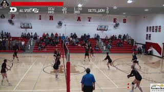 Sanborn CentralWoonsocket Blackhawks vs Highmore Harrold Pirates VB [upl. by Aline18]