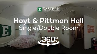 360° Tour Hoyt amp Pittman Hall – SingleDouble Room  EMU Housing amp Residence Life [upl. by Petracca]