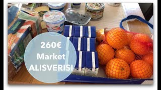 260 Euroluk Market Alışverişi [upl. by Aelyk409]